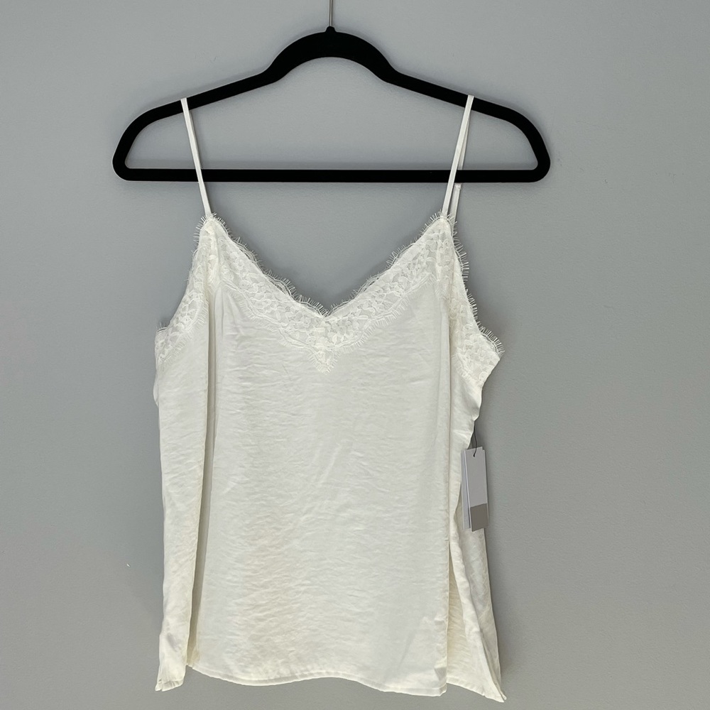 NWT Nordstrom Lace Trim Satin Camisole - Picture 4 of 7